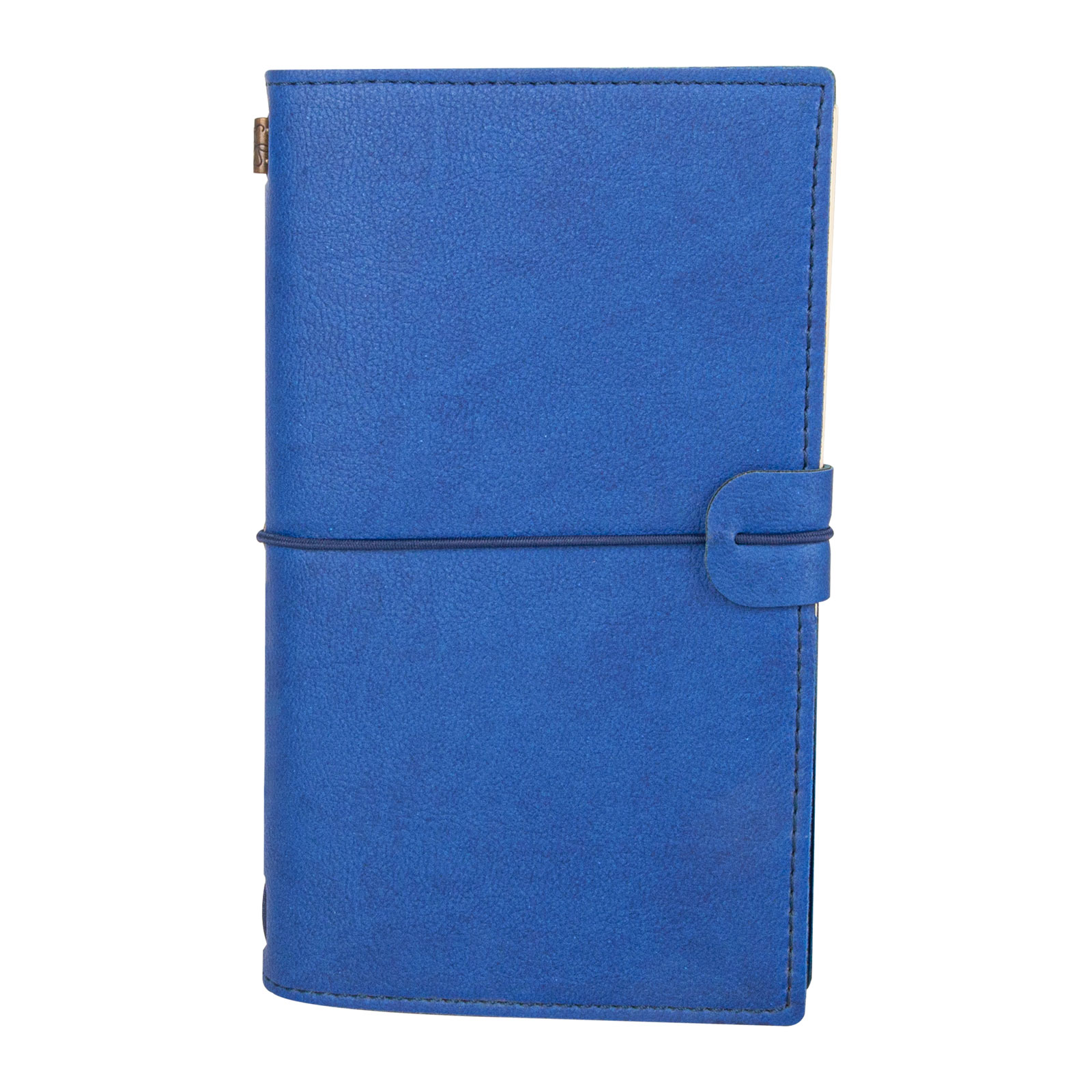 KUĞULU LACİVERT TARİHSİZ DEFTER (11,5X20 CM)
